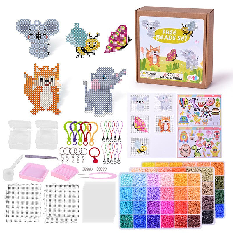Cute Food Pixel Art Kit – 2.6mm Mini Fuse Beads for Teens & Adults