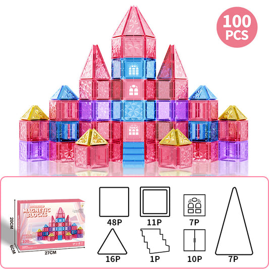Magnetic Block STEM Toy 100pcs for Unlimited Creativity