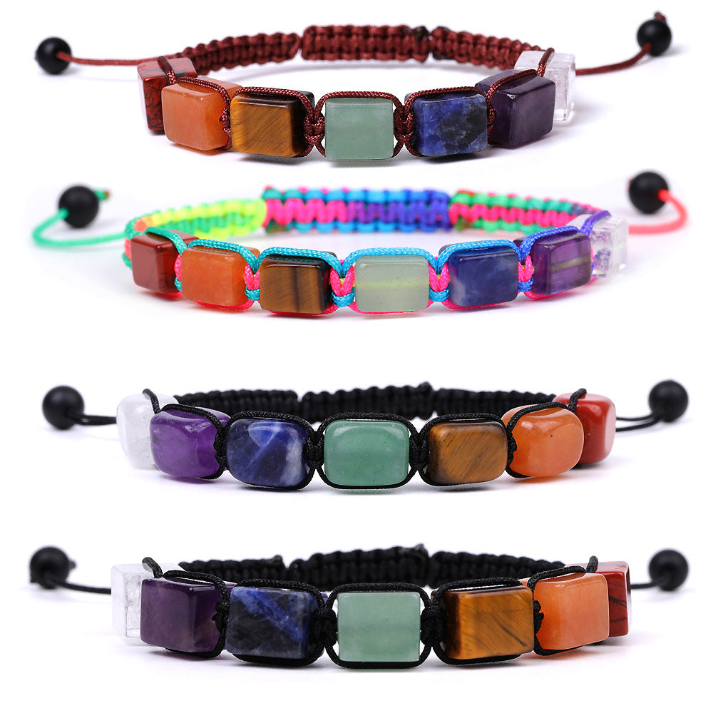 Crystal Healing Bracelet 7 Chakra Natural Energy