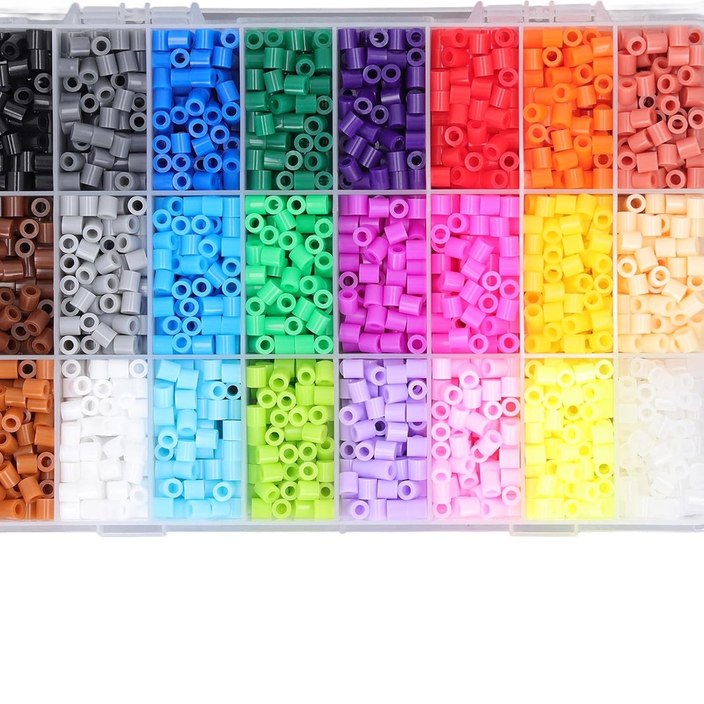 6,300pcs Fuse Beads Kit – 24 Colors + 2 FREE Refill Pack
