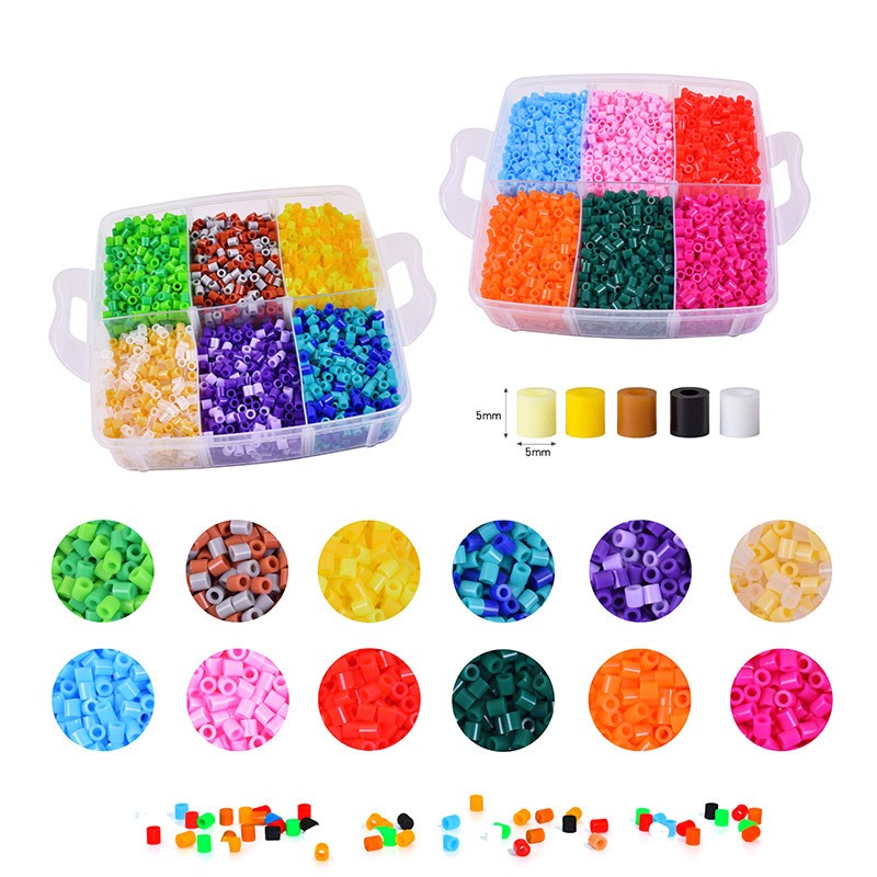 Craft Beads Bucket 3-Layer Design 11,000pcs 12 Colors Craft Kit
