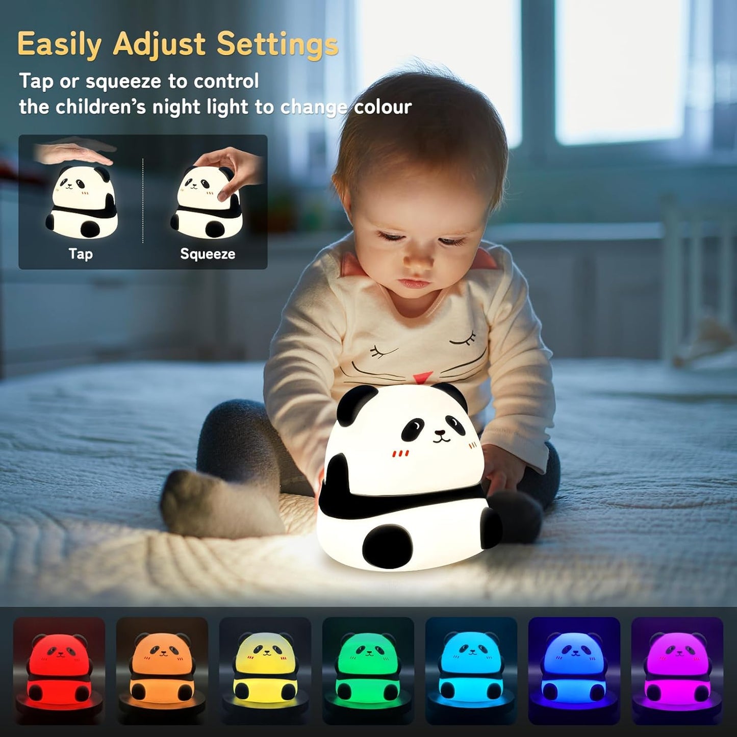 Cuddle-Worthy Panda Night Light