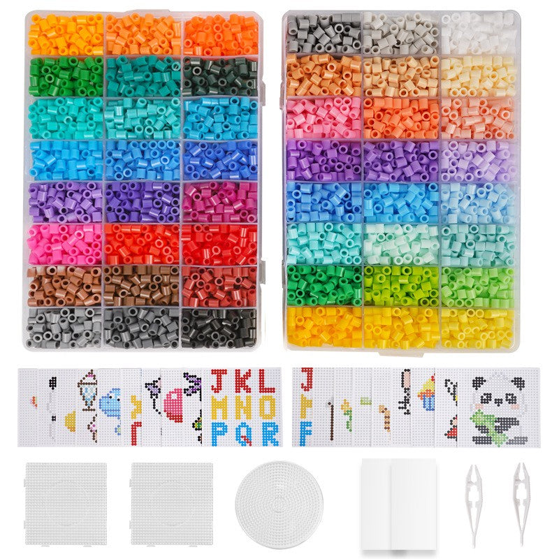 New Fuse Beads Kit – 5mm, 48 Colors, 9600 Beads + Free Refill Pack