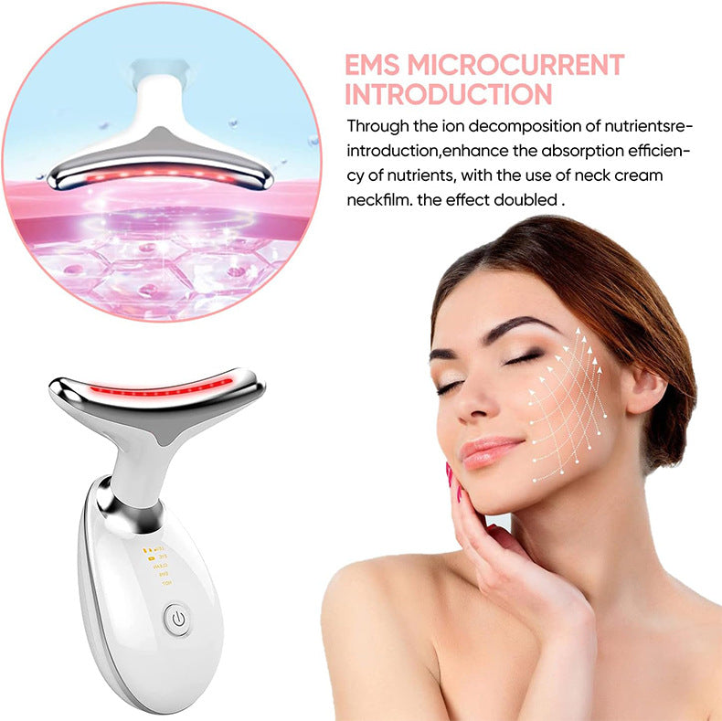 Neck Face Beauty Device 7 Color LED Lights