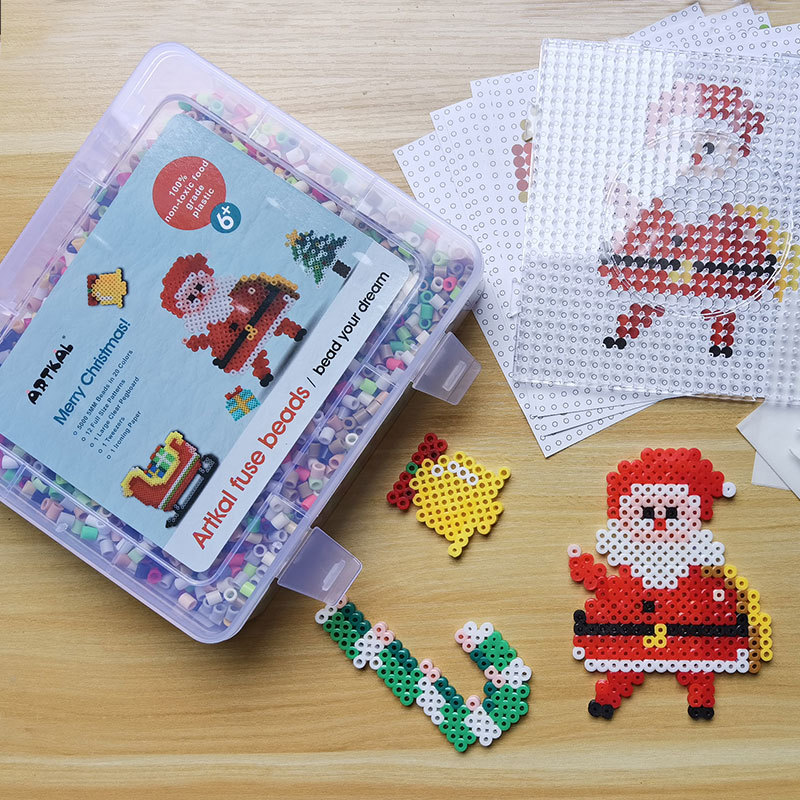 Artkal Christmas Fuse Beads Kit – 5mm, 20 Colors, 5000 Beads