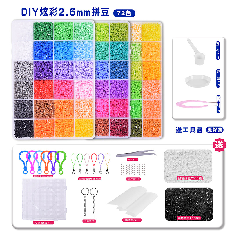 Wear Your Art – 72-Color Fuse Bead Kit & Amethyst Crystal Bracelet Set