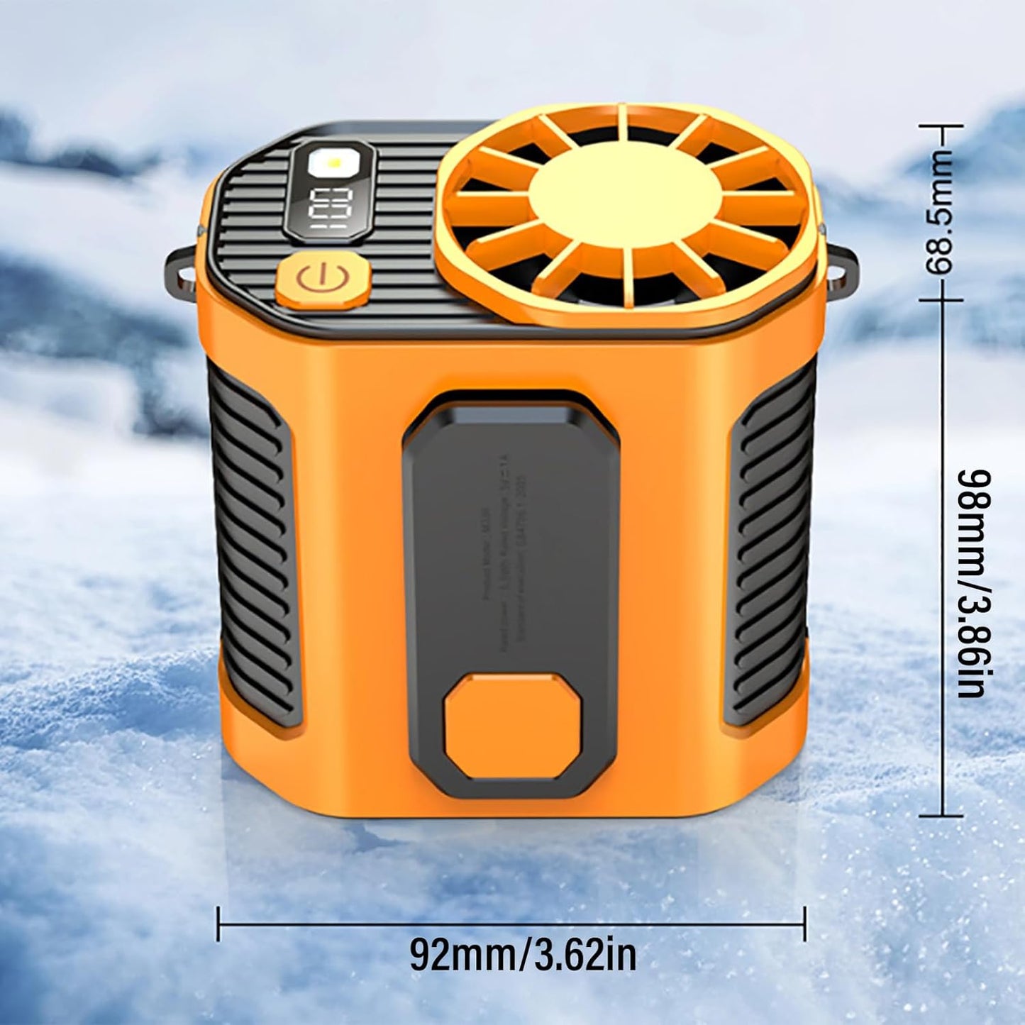 Portable Waist Fan 5000mAh – Wearable Neck & Belt Clip Fan with Digital Display
