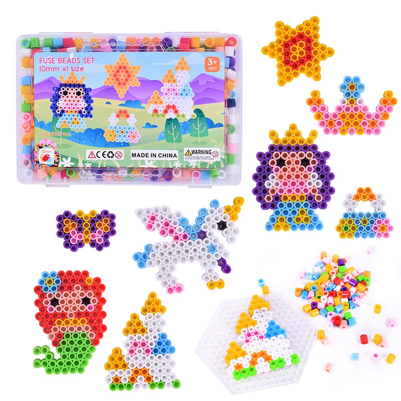 Princess Theme Large Fuse Beads Kit 10mm – Girls DIY Craft Gift Set
