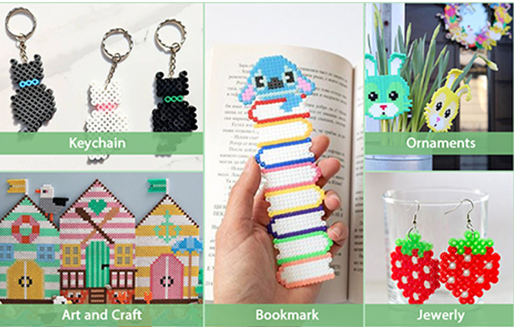 Cute Food Pixel Art Kit – 2.6mm Mini Fuse Beads for Teens & Adults