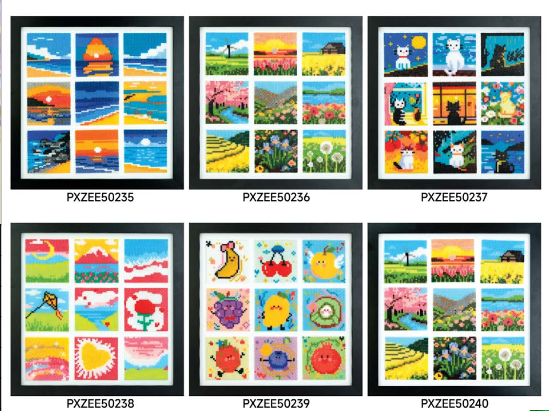 [PRE-ORDER] Pixel Art Fuse Bead Kit with Frame – Choose Your Design