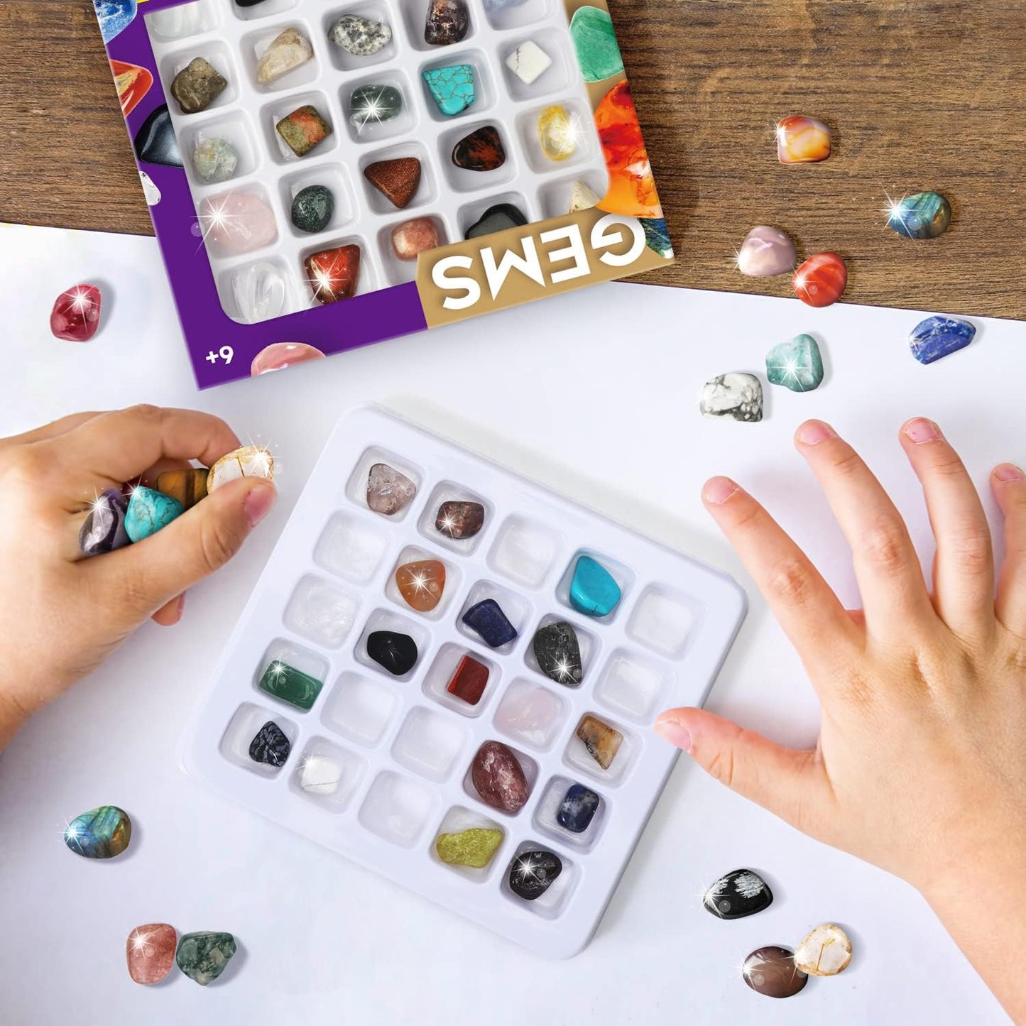 Natural Crystal Raw Stone 25pcs Rocks Geology Kit for Children