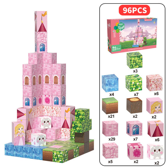 Princess Castle Magnetic Blocks 96pcs Creative Inspiration