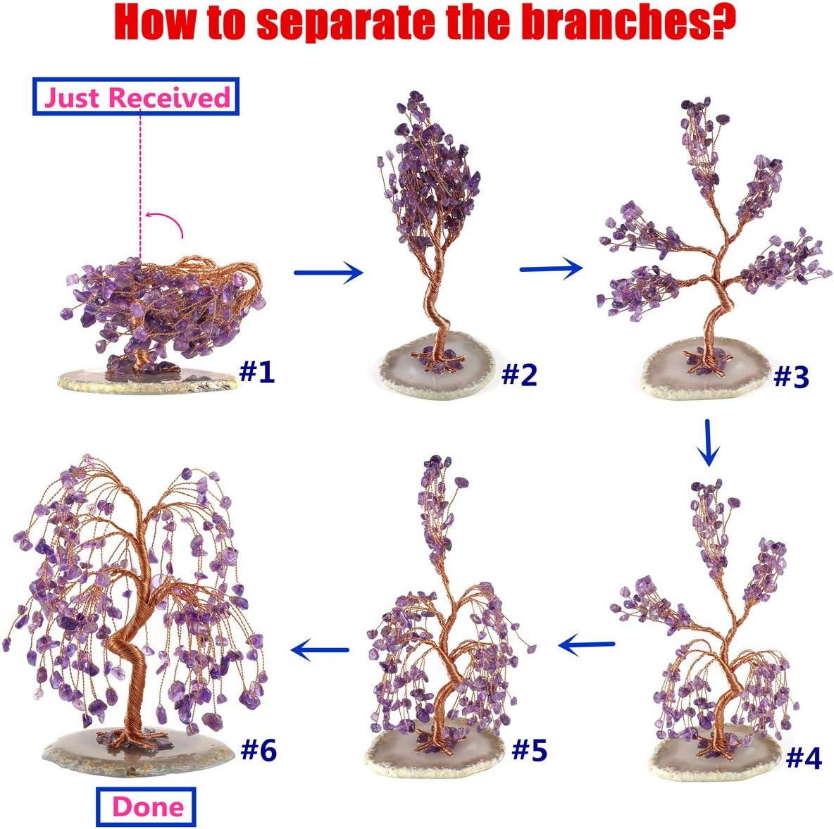 Amethyst Tree of Life Healing & Wealth