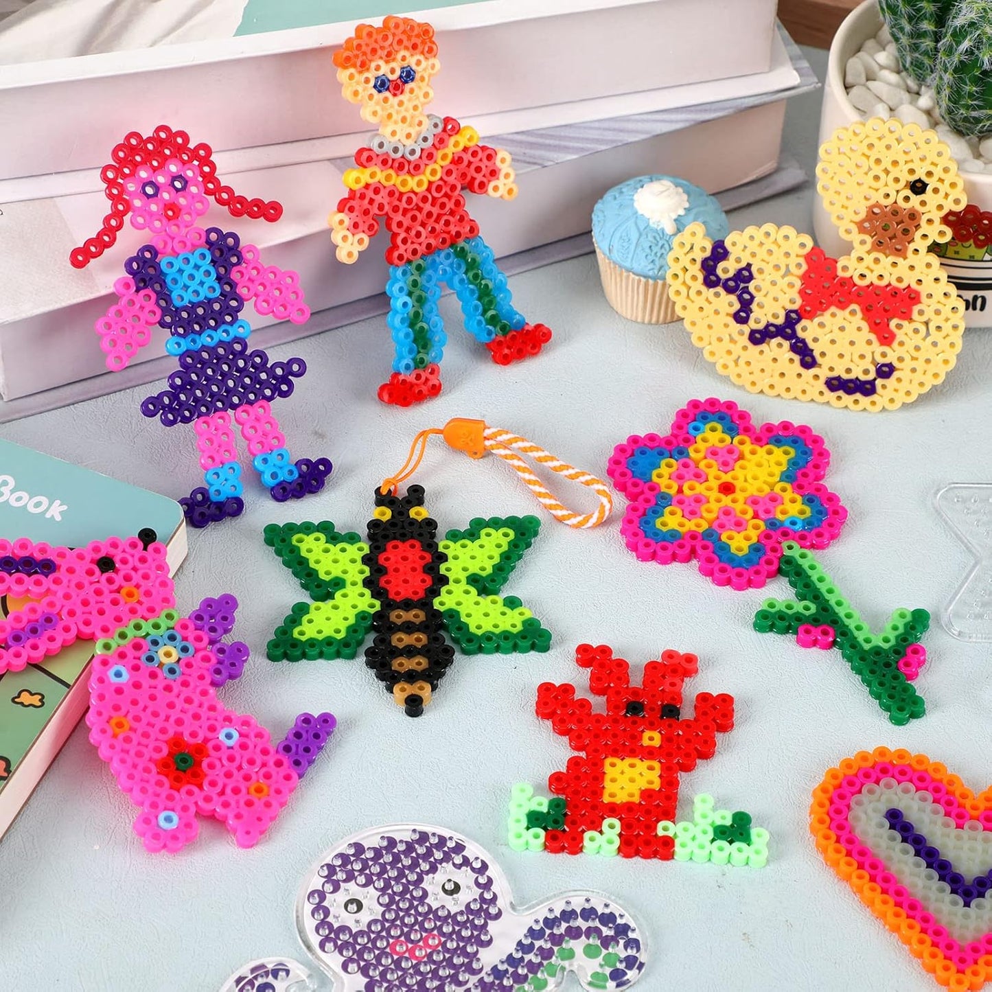 Fuse Beads 5mm Pegboards 20 Pieces for DIY Craft