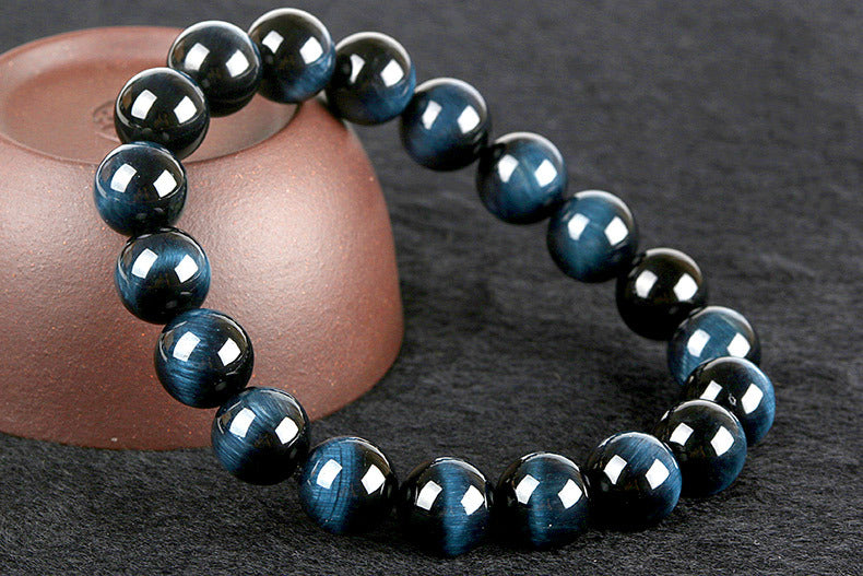 Blue Tiger Eye Bracelet- Courage & Willpower