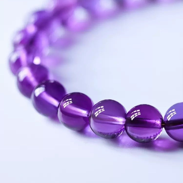 Crystal Amethyst Bracelet Hetian Jade