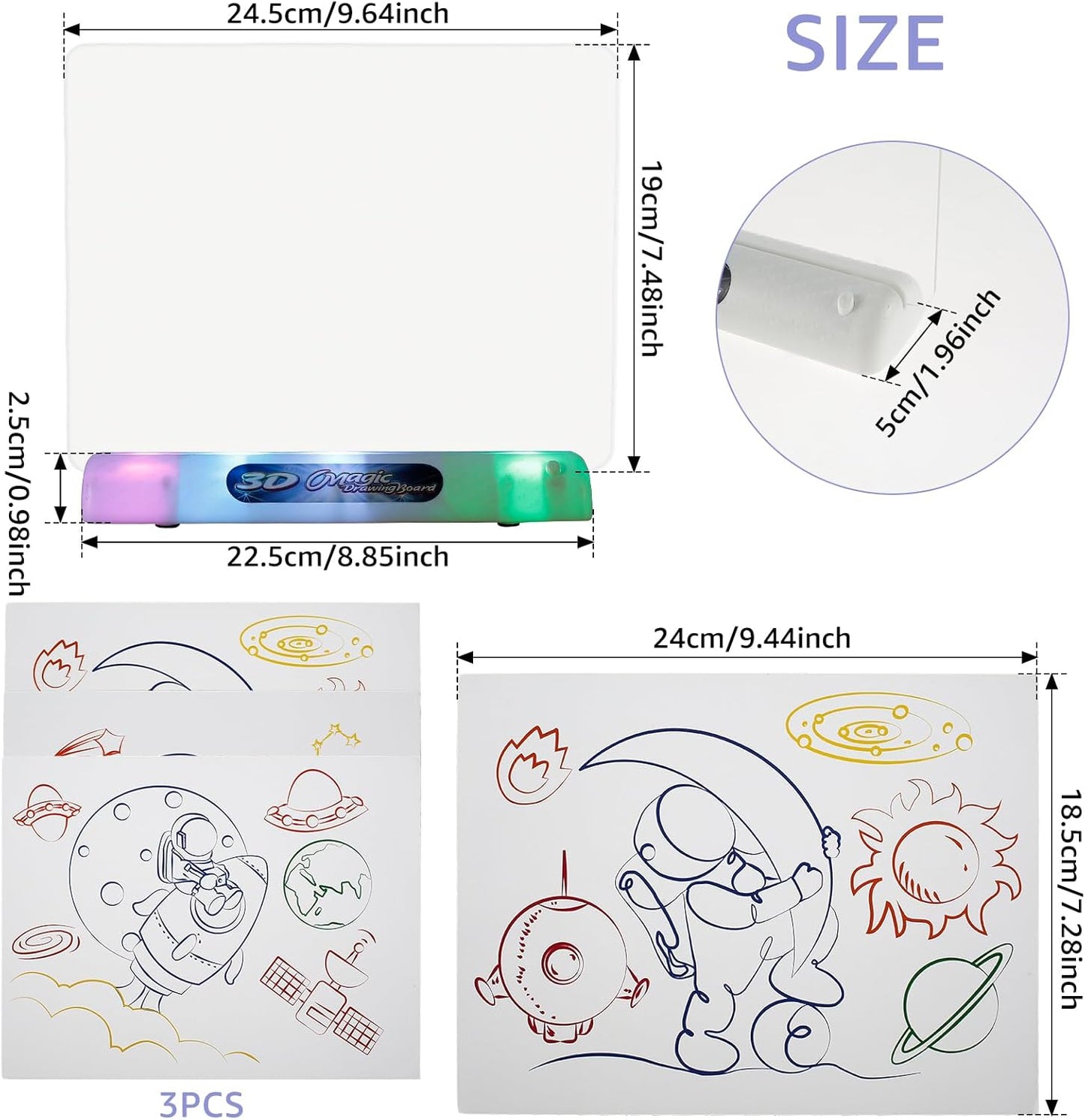 3D Luminous DIY Doodle Light Board