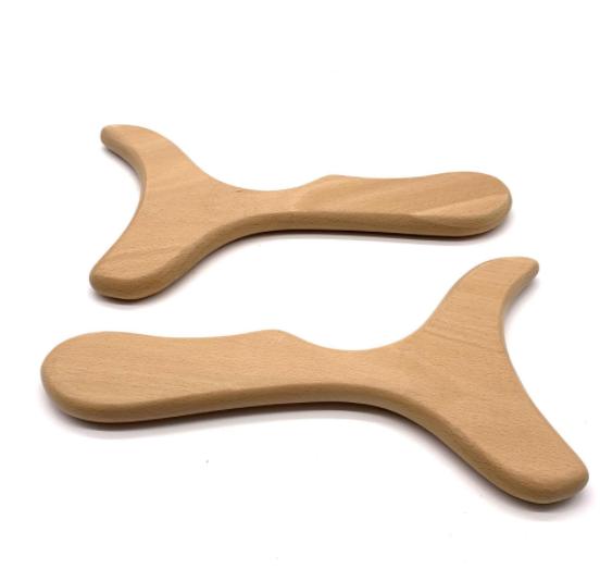 Guasha Wooden Lymphatic Drainage Massager Set of 2