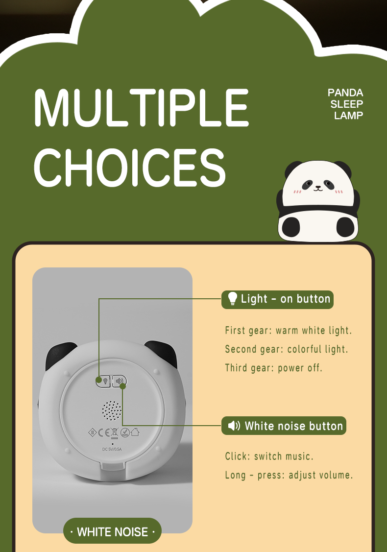 Cuddle-Worthy Panda Night Light